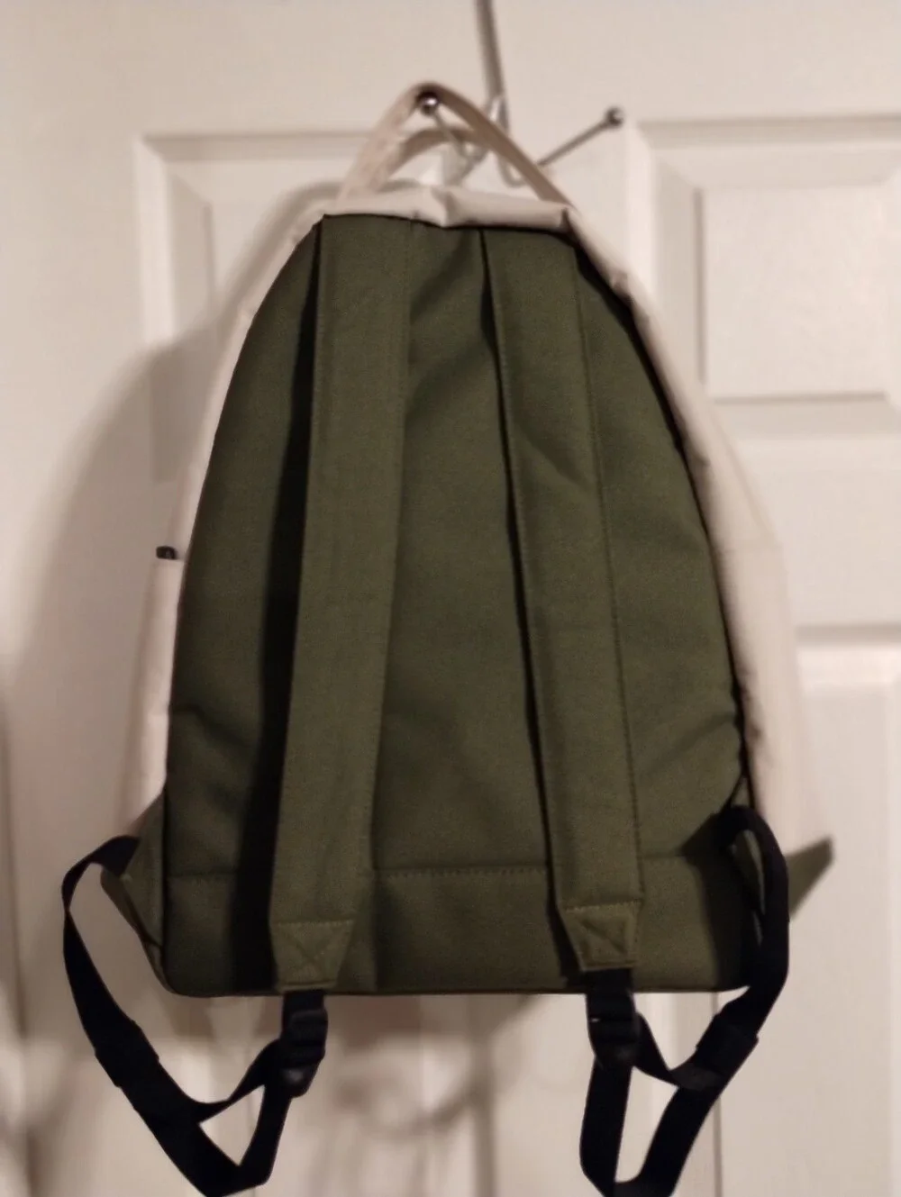 Herschel Nova Mid-Volume Eco Backpack Ivory Olive Green Recycle Reuse 18L